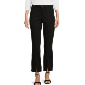 J. Mclaughlin -1302 NWT Rainey Black Split Hem‎ Cropped Pants Womens Size 14